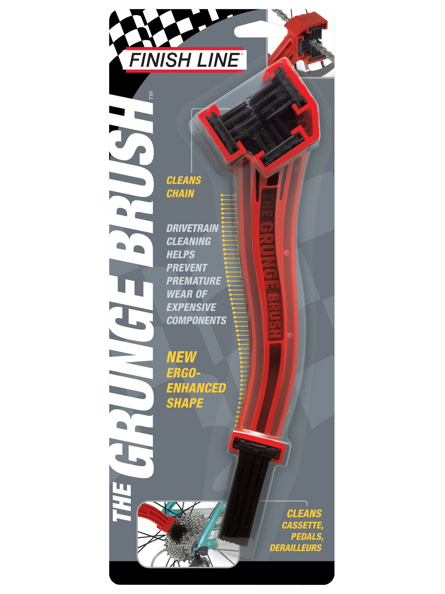 Finish Line Grunge Brush Chain and Gear Cleaning Tool