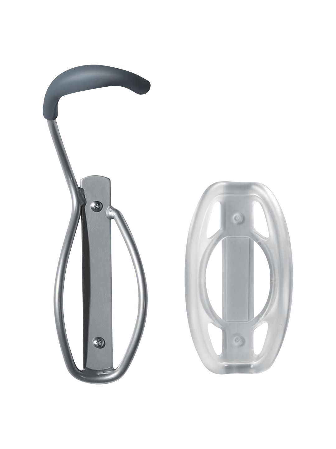 Delta Single Bike Wall Mount Rack with Tire Tray: Holds One Bike Gray