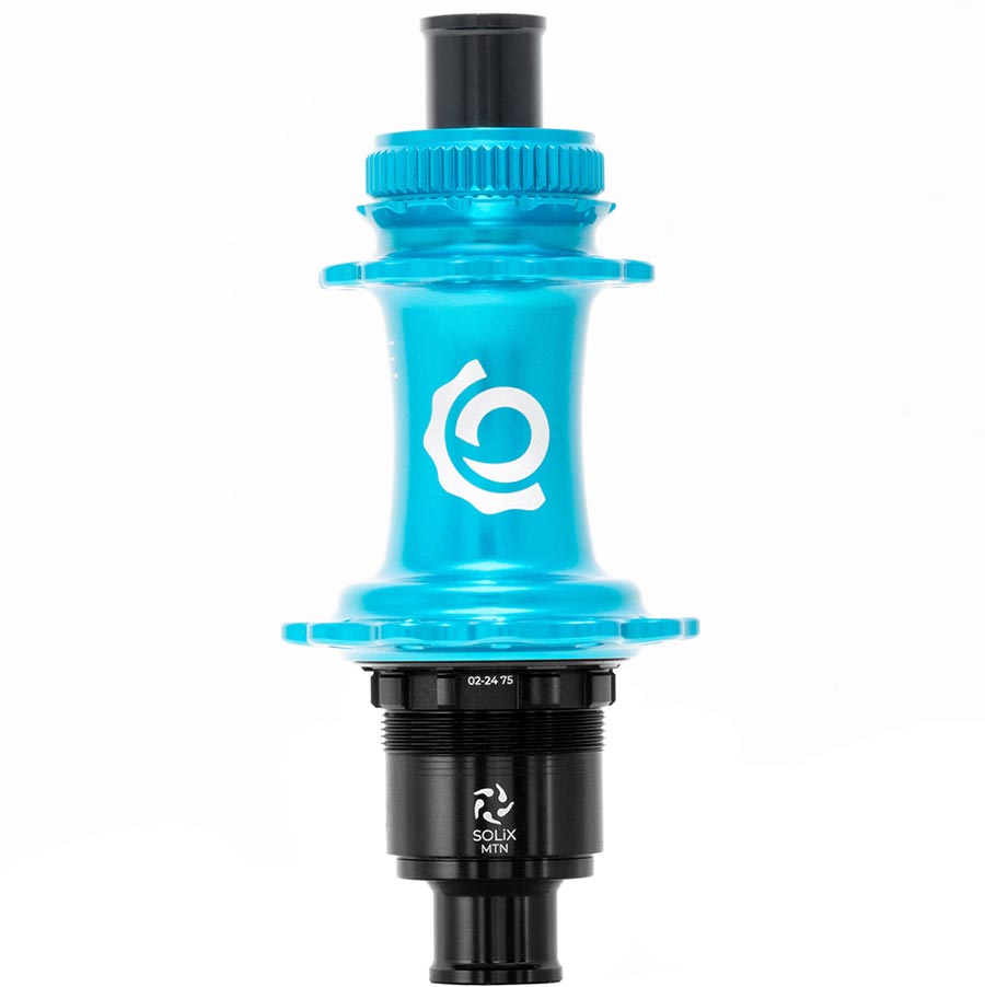 Industry Nine Solix M Classic Rear MS Disc Hub Rear 28H 12mm TA 148mm Shimano Micro Spline Turquoise