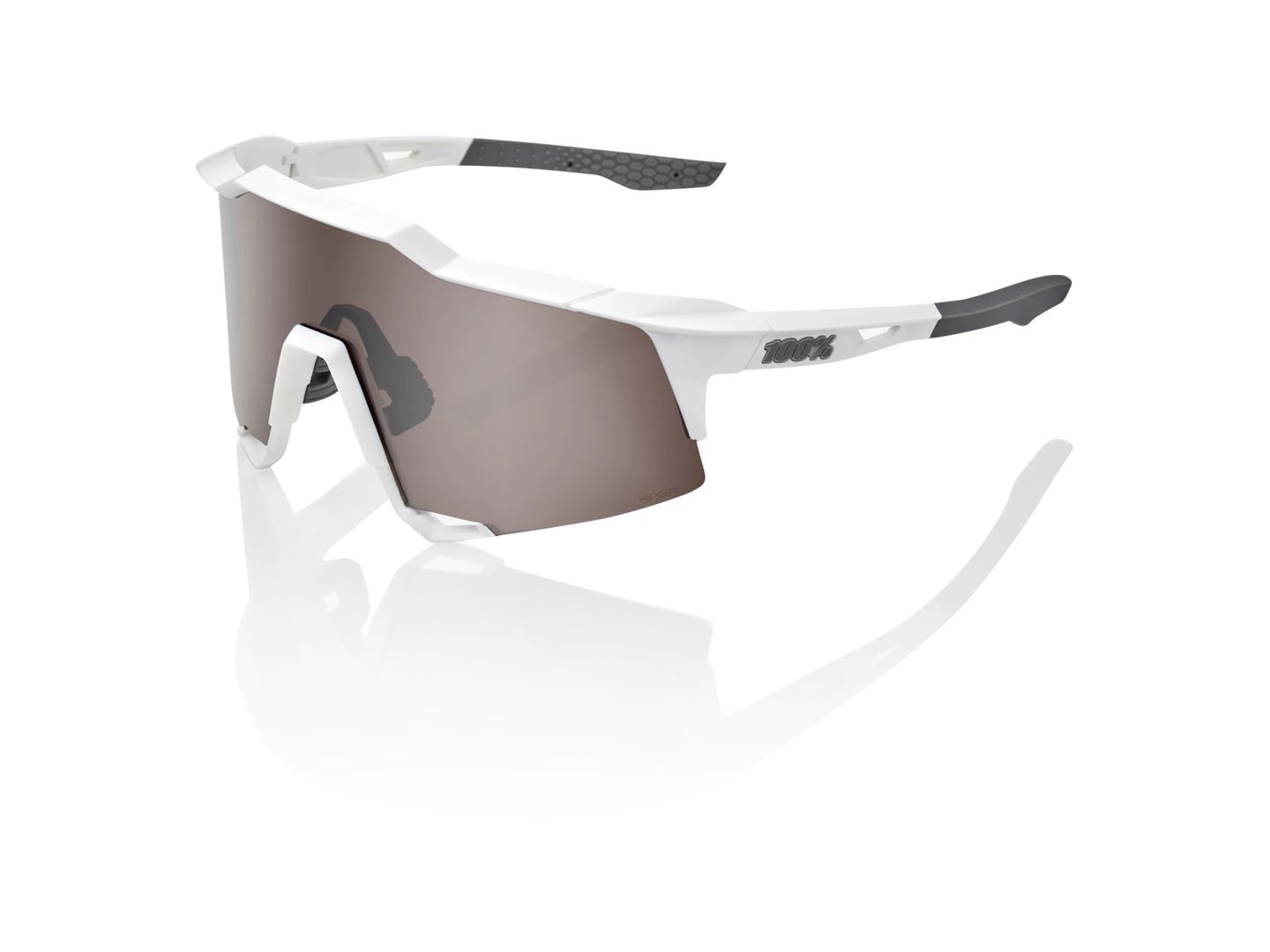 Eyewear 100% Speedcraft Sunglasses HiPER Silver/White