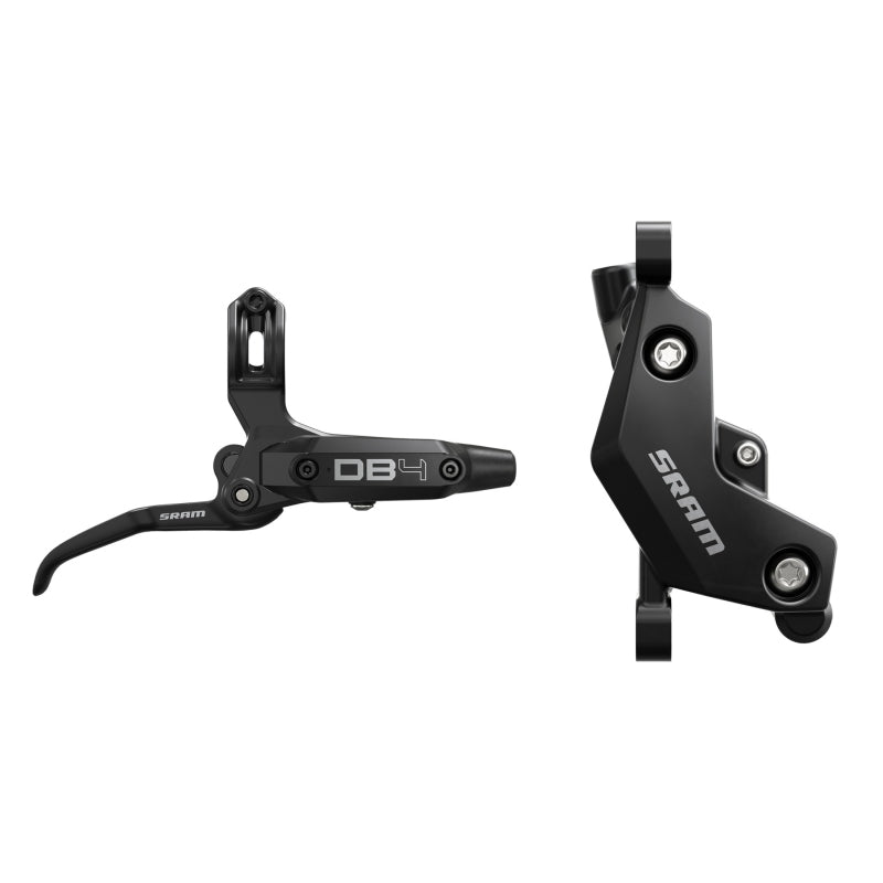 SRAM DB4 Disc Brake Lever - Right Front Rear 2000mm Hose Post Mount 4-Piston Aluminum Lever Diffusion BLK A1