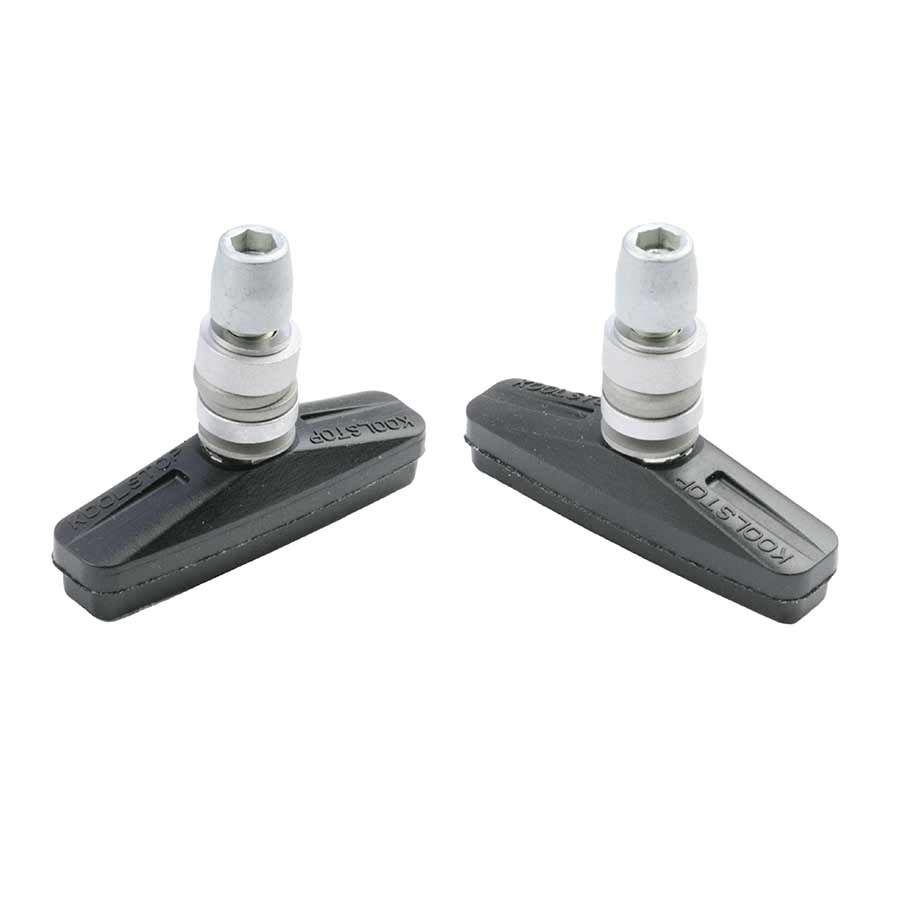 Kool Stop City Threaded Black Linear Pull Pads Threaded posts Pair
