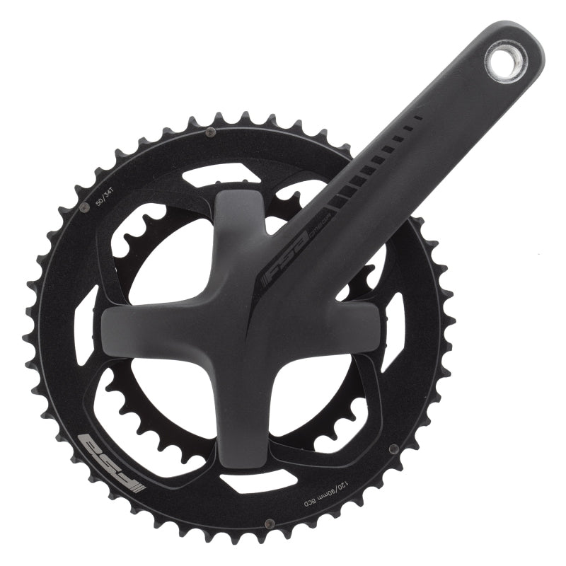 Full Speed Ahead Omega AGX 2x Crankset - 172.5mm 11-Speed 50/34t DM/90 BCD 19mm MegaExo Spindle N11 BLK
