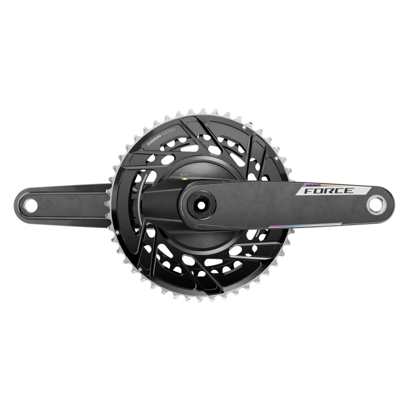 SRAM Force AXS Power Meter Crankset - 175mm 12-Speed 46/33t Thread Mount 8-Bolt PM Spider DUB Spindle Carbon E1