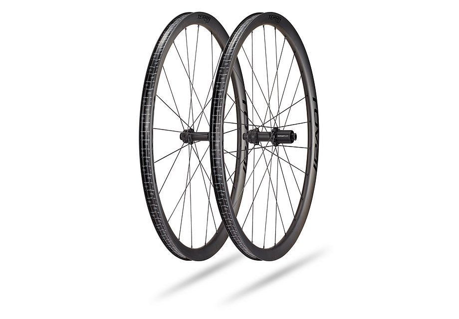 Specialized terra clx ii wheel satin carbon/gloss black 700c front
