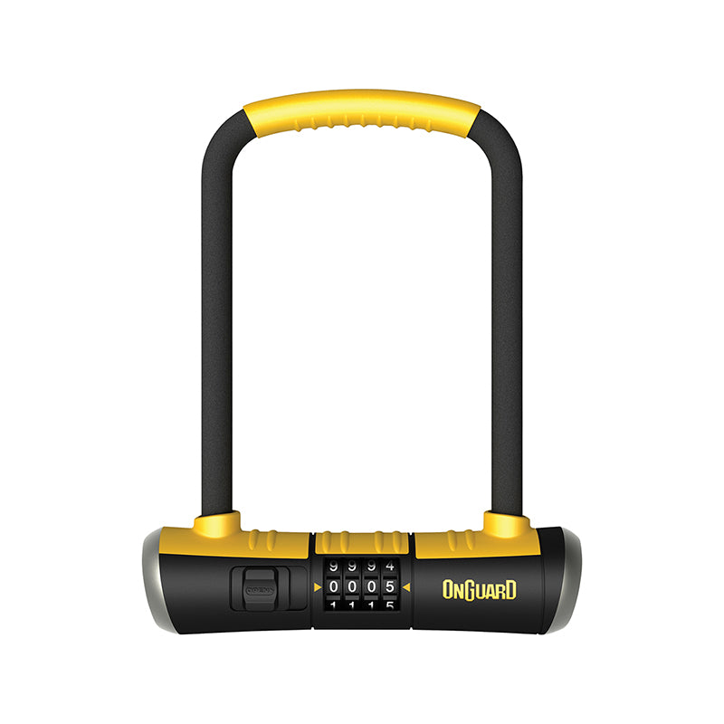 OnGuard BullDog Series U-Lock - 4.5 x 9" Combination BLK/YLW Includes bracket