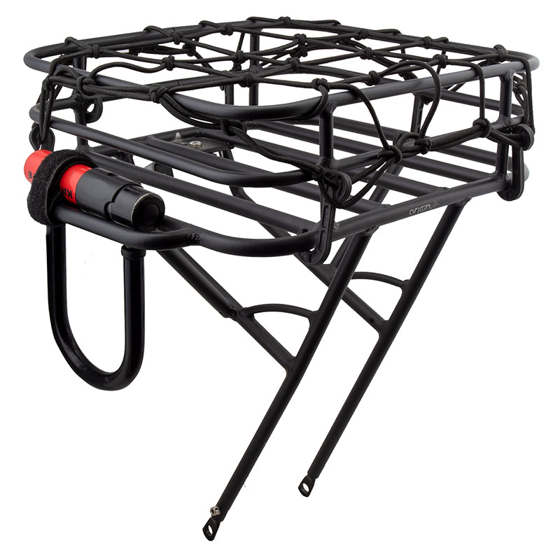 Origin8 Rush Messenger Front Basket Rack Front Axle Mount Black 26`/27.5`/29`/700c