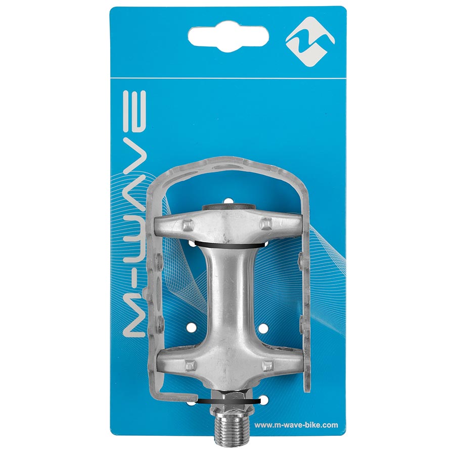 M-Wave Steady-A4 Pedals Body: Aluminum Spindle: Cr-Mo 9/16 Silver Pair