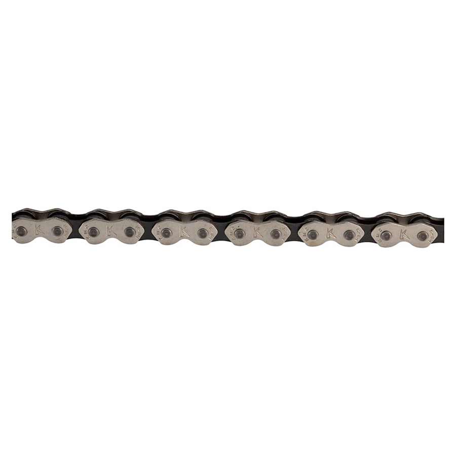 KMC K1 Kool Wide Chain - Single Speed 1/2" x 1/8" 112 Links Silver/Black