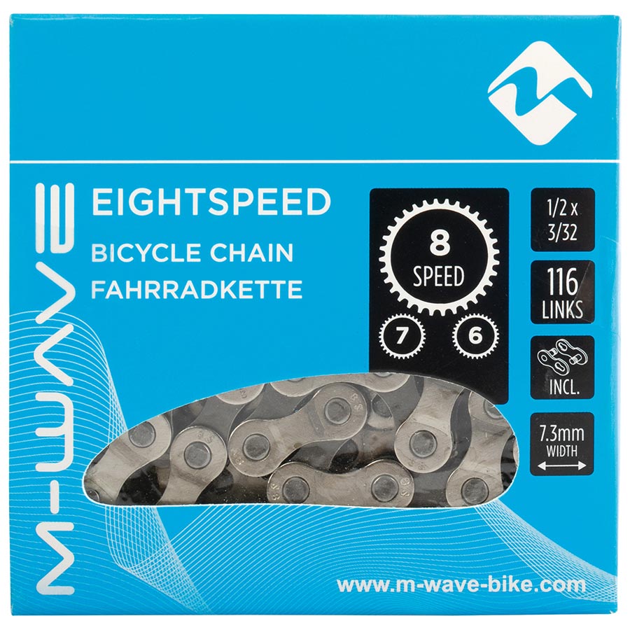 M-Wave Eightspeed Chain Speed: 6/7/8 3/32 Links: 116 Silver