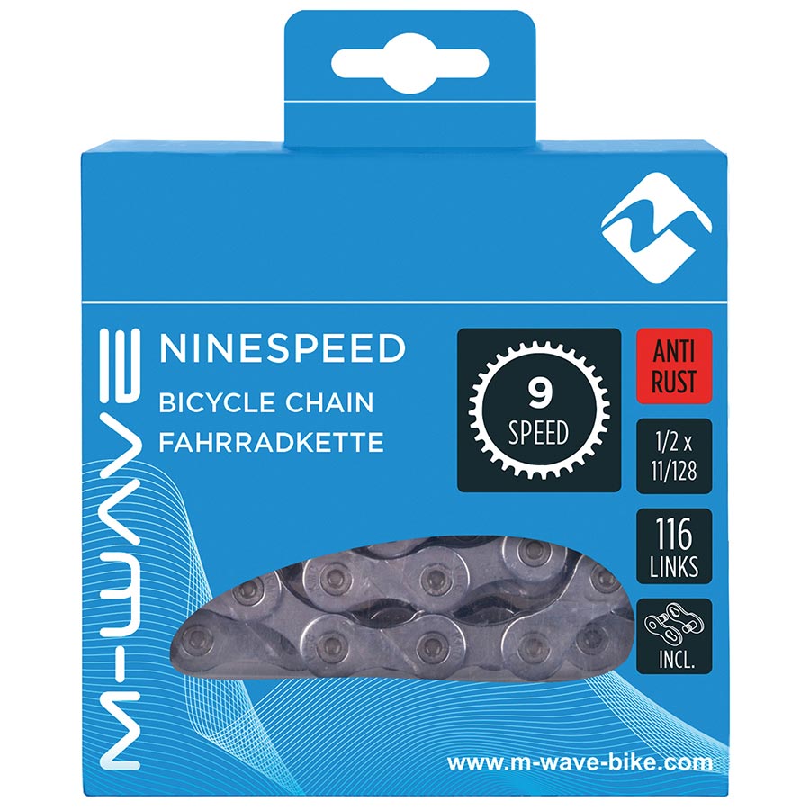 M-Wave Ninespeed AR Chain Speed: 9 11/128 Links: 116 Grey