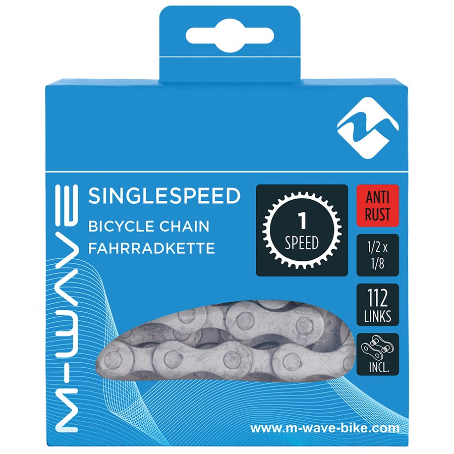 M-Wave Singlespeed AR Chain Speed: 1 1/8 Links: 112 Silver