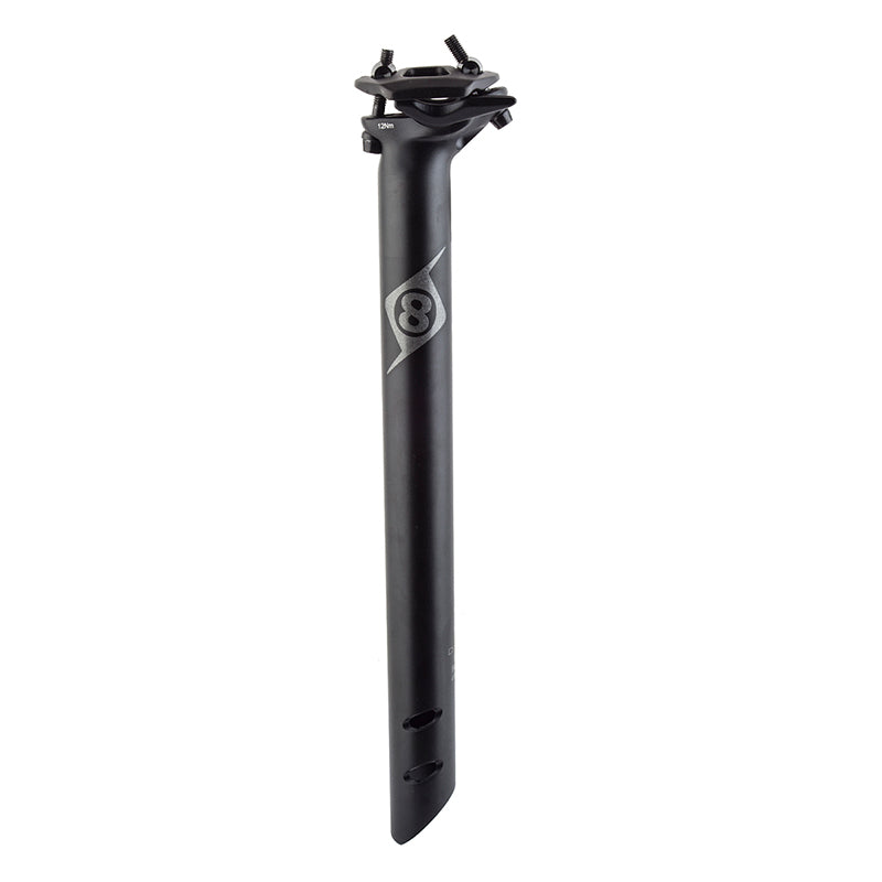 Origin8 Spire II Seatpost 31.6mm 350mm Black AL6061 15mm