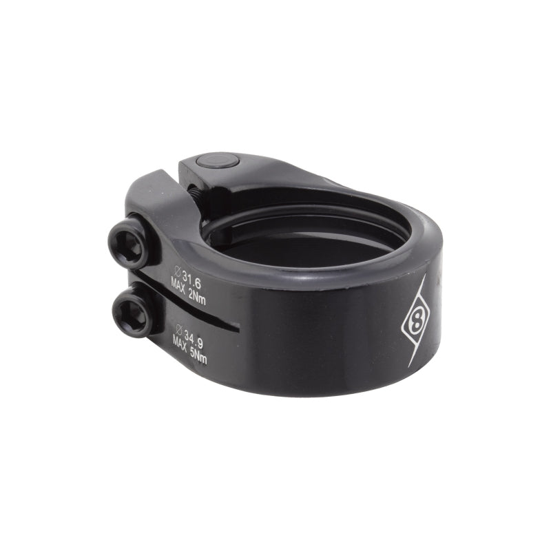 Origin8 Clampdown Double Seatpost Clamp 34.9 / 31.6 Black AL6061