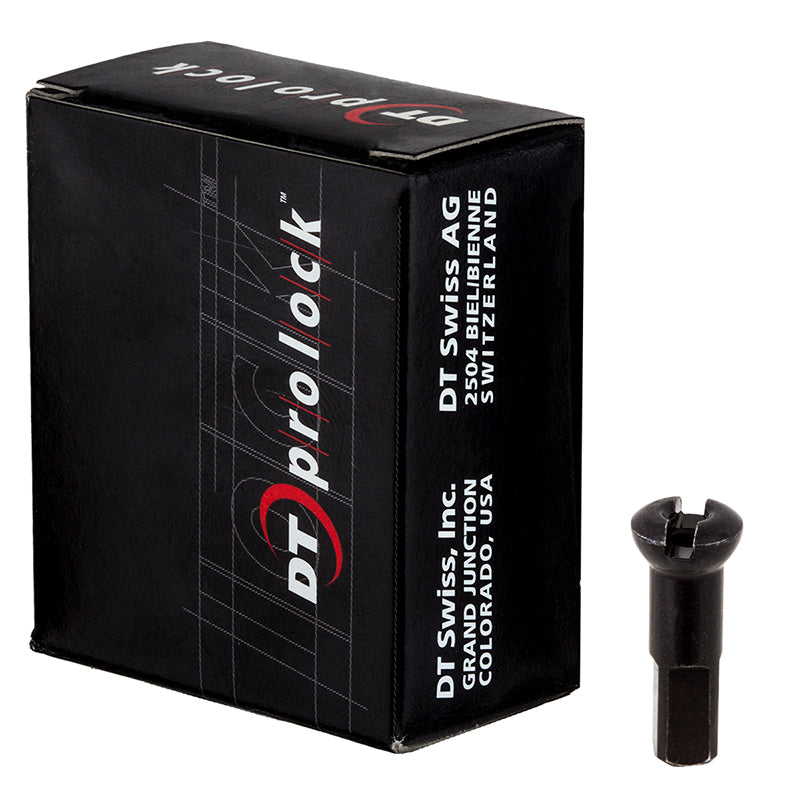 Dt swiss Pro Lock/Pro Head Nipples 2.0 (14G) 14mm 100/bx Brass Black