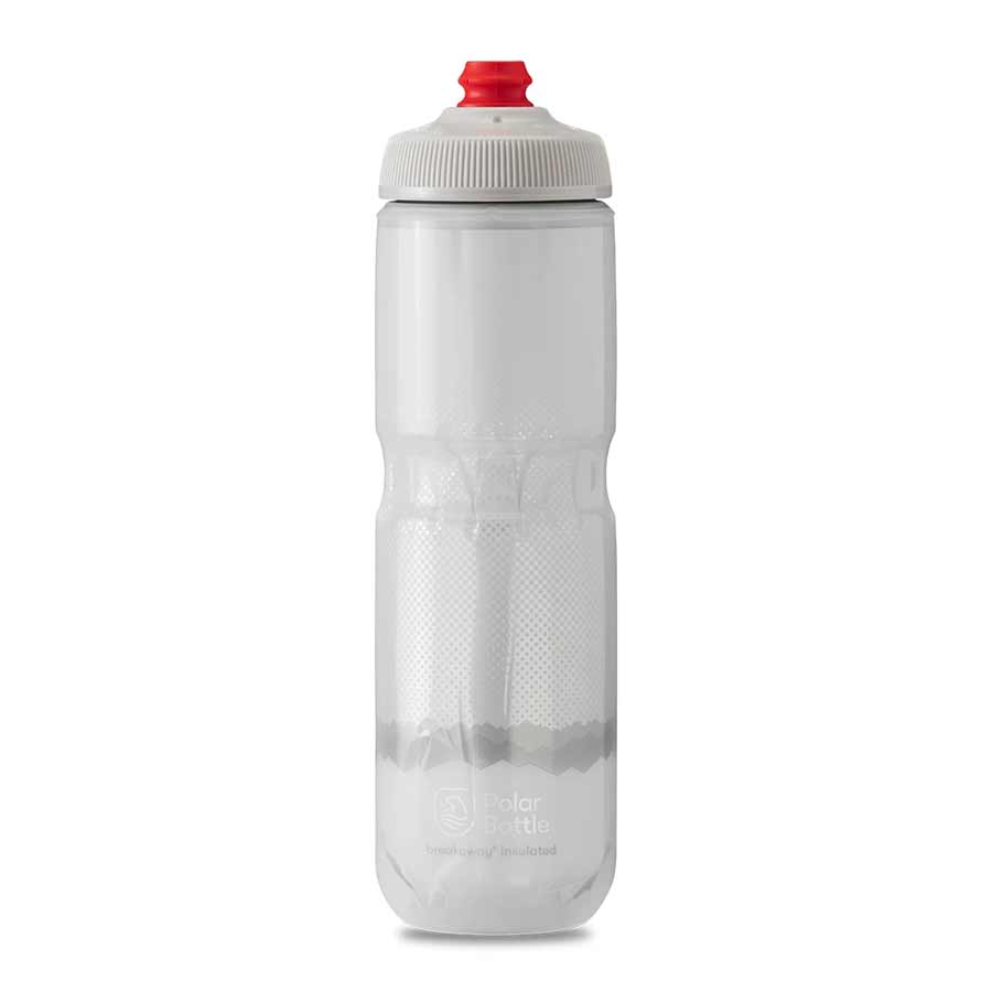 Polar Bottle Breakaway Water Bottle Bolt White/Silver 24oz