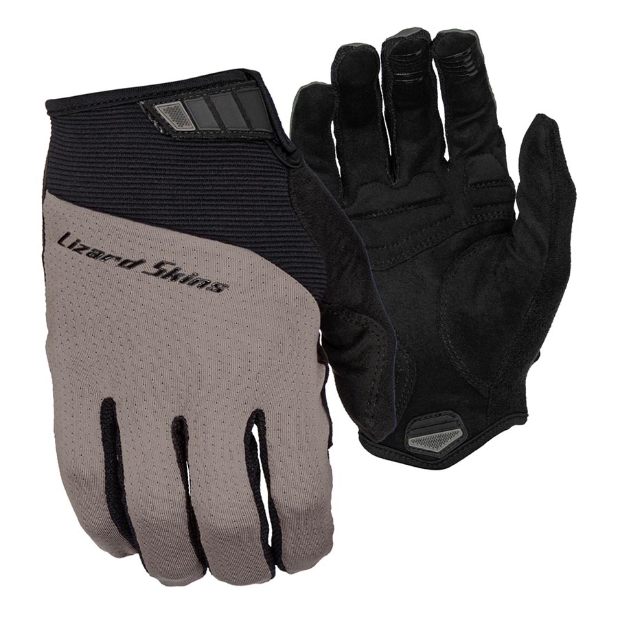 Lizard Skins Monitor Traverse Full Finger Gloves Titanium Grey XS Pair