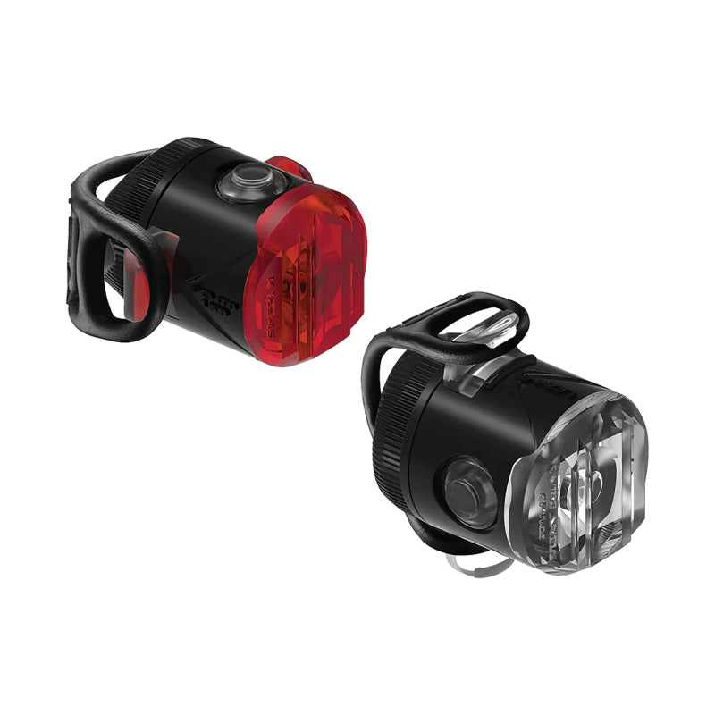 Lezyne Femto USB-C Drive Headlight/Taillight Set - Black