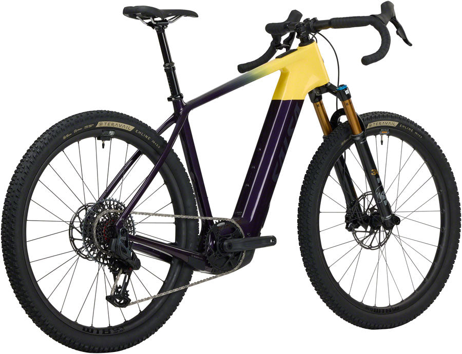 Salsa Tributary C Force XO AXS Transmission SUS Ebike - 29" Carbon Amethyst/YLW X-Small