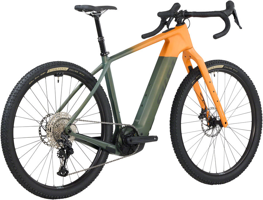 Salsa Tributary C GRX 820 Ebike - 29" Carbon Dark Pine/Terracotta Large