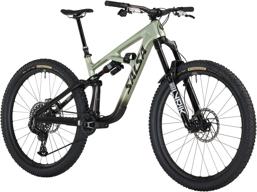 Salsa BLKthorn 145 C XO AXS Trasmission Bike - 29" Carbon Coffee BLK / Sage Large