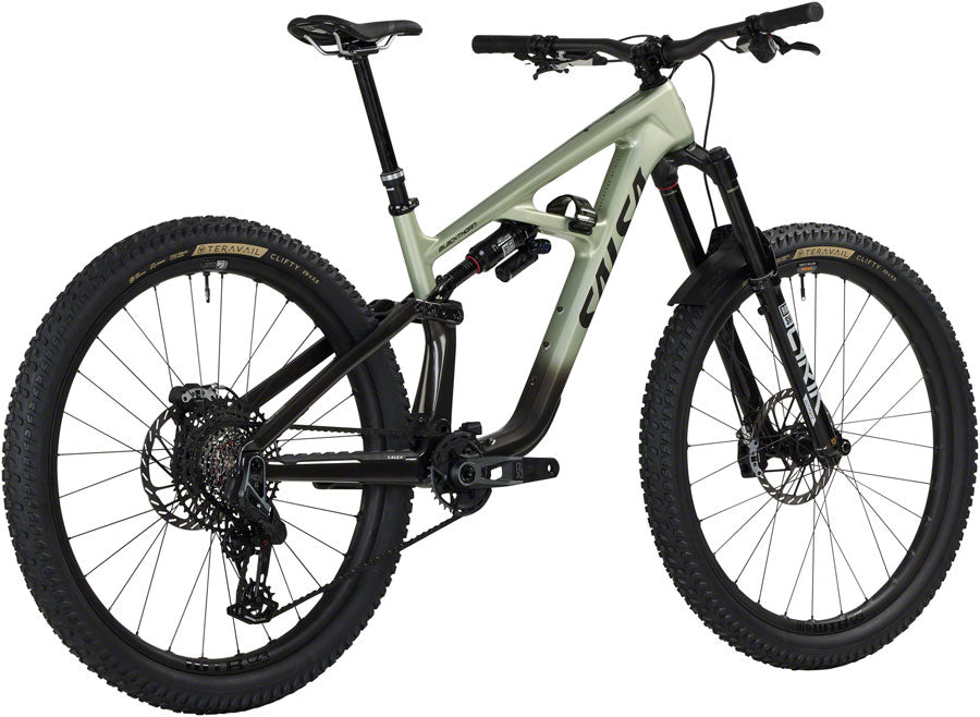 Salsa BLKthorn 145 C XO AXS Trasmission Bike - 29" Carbon Coffee BLK / Sage Medium