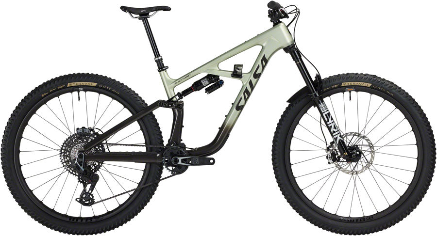 Salsa BLKthorn 145 C XO AXS Trasmission Bike - 29" Carbon Coffee BLK / Sage X-Large