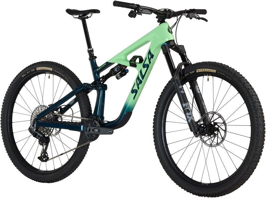 Salsa BLKthorn 125 C GX AXS Transmission Bike - 29" Carbon Slate / Citrus Large