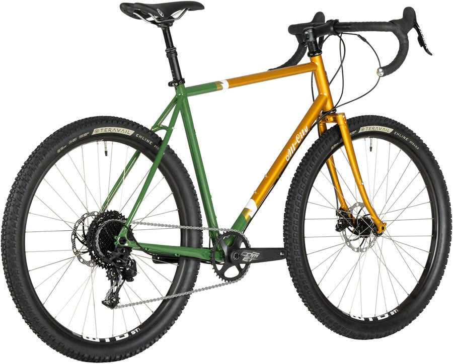 All-City Gorilla Monsoon Bike - 650b Steel APEX Tangerine Evergreen 46cm