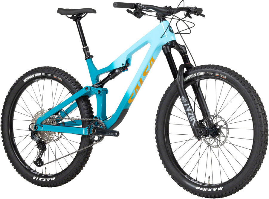Salsa Rustler Carbon SLX Bike - 27.5" Carbon Teal Fade Medium
