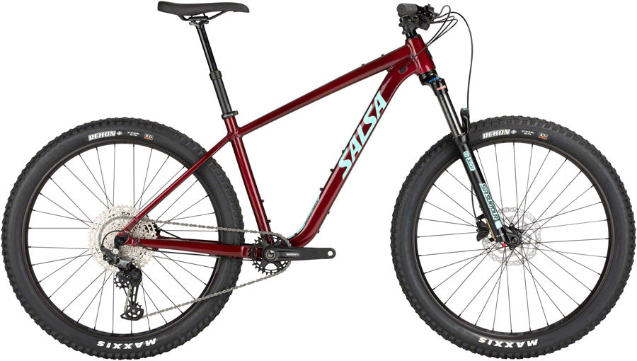 Salsa Rangefinder Deore 12 27.5+ Bike - 27.5" Aluminum Dark Red X-Large