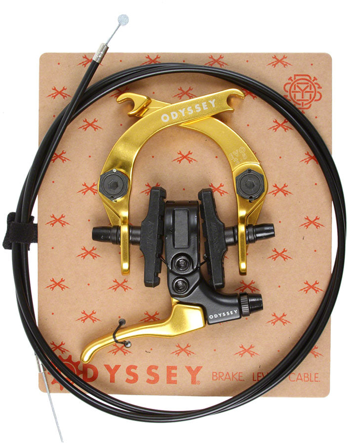 Odyssey EVO 2.5 U-Brake and Lever Kit - Anodized Gold