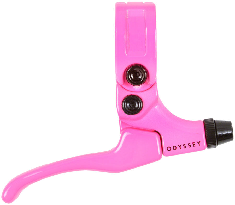 Odyssey Monolever Medium Brake Lever - Right Hot Pink