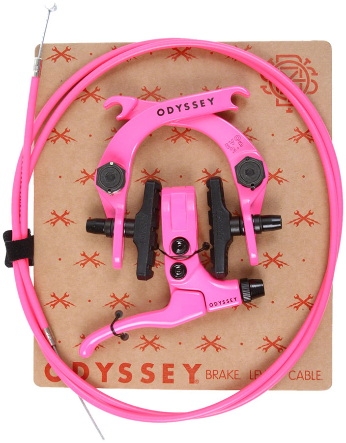 Odyssey EVO 2.5 U-Brake and Lever Kit - Hot Pink