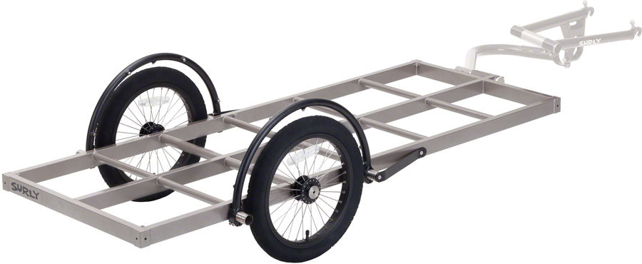 Surly Bill Trailer: Long Bed 16" Wheels Gray