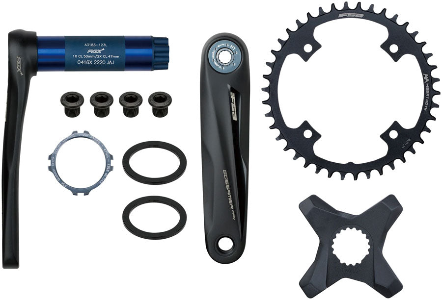 FSA Gossamer Pro AGX+ Modular Crankset 44T 170mm N11 - Black