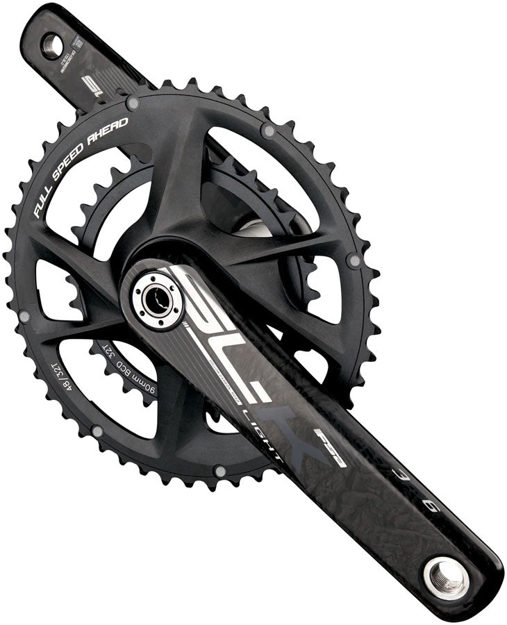 FSA SL-K Advanced Crankset 2x 46/30T Chainrings 165mm Arm Length Direct Mount Interface 90BCD 386EVO Spindle – BLK