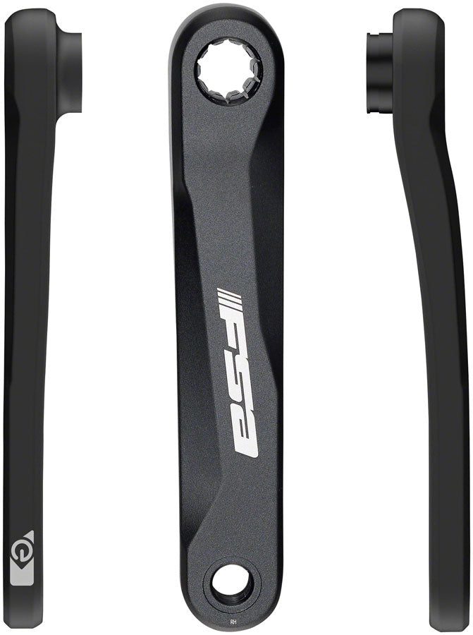 Full Speed Ahead CK-320 Ebike Crank Arm Set - ISIS 165mm without bolts Black