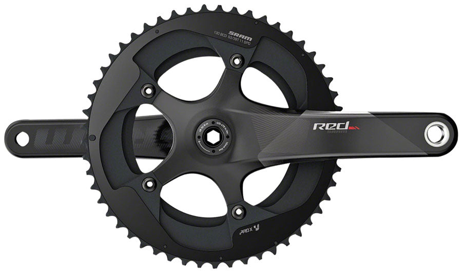 SRAM RED Crankset - 172.5mm 11-Speed 52/36t 110 BCD BB30/PF30 Spindle Interface BLK C2