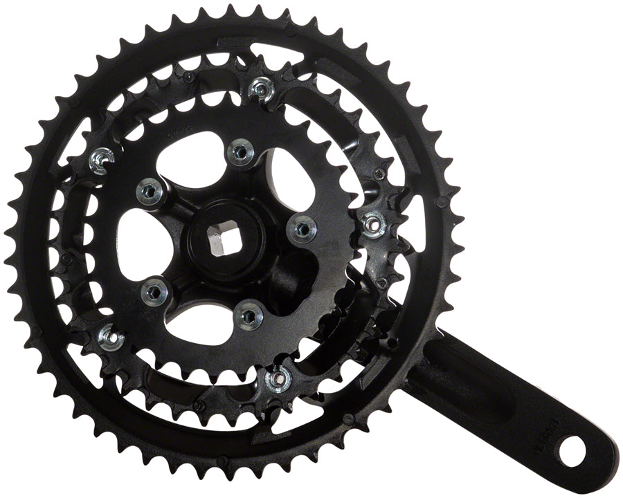 Samox R3s Crankset - 170mm 10-Speed 50/39/30t 130/74 bcd JIS Square Taper BLK