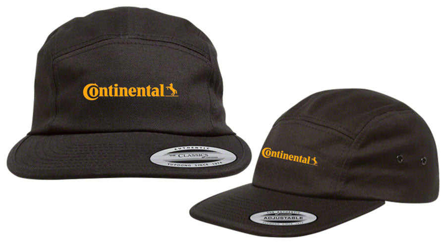 Continental 5 Panel Hat - Black