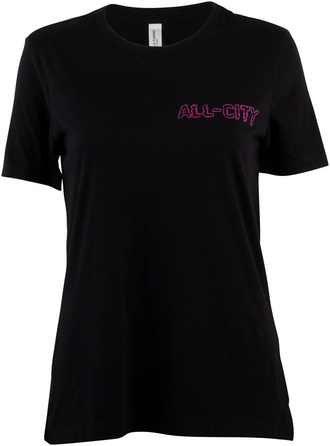 All-City Night Claw Womens T-Shirt - Black Blue/ Green Magenta Medium