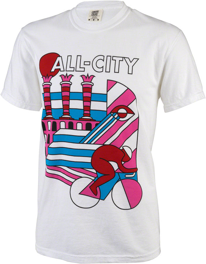 All-City Parthenon Party Mens T-Shirt - White Pink Red Blue Black 2X-Large