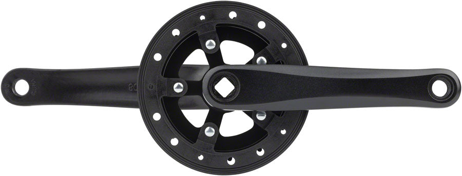 Samox OEM Crankset - 170mm 28t Square Taper JIS Spindle Interface Riveted Chain Guard BLK