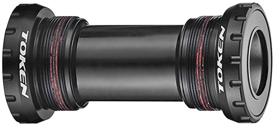 Token TK878 Threaded Bottom Bracket - English Shimano HollowTech II Black