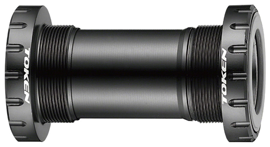 Token BB392BSA Threaded Bottom Bracket - English BB386/BB392 Black