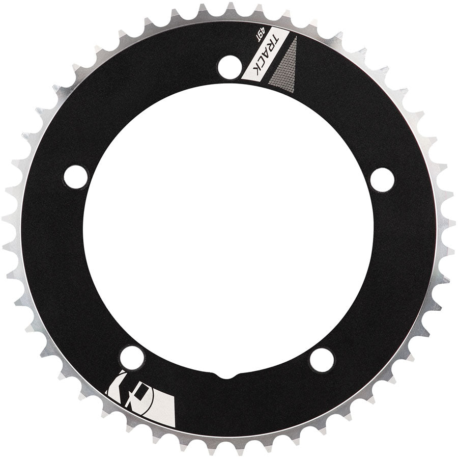 FSA NS Track Chainring 1x 54T Tooth Count 144BCD 5-Bolt Pattern 1/8" Chain Width – BLK