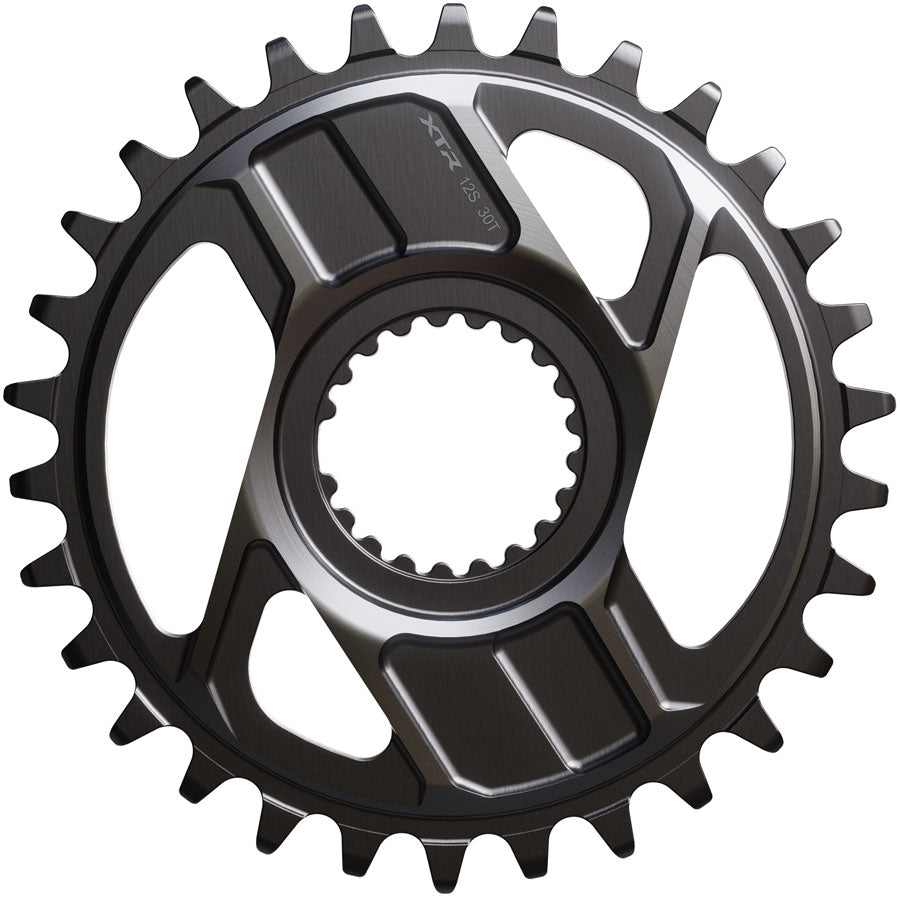 Shimano XTR SM-CRM96 1x Direct Mount Chainring - 30t Shimano Direct Mount For 12-Speed HG+ Chain Fits M9200 M9220 Crank Dark Gray