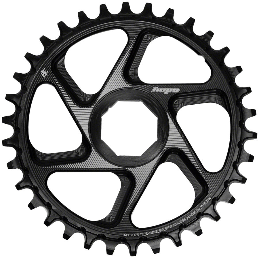 Hope Spiderless Chainring - 34T R22 Ebike Brose Black