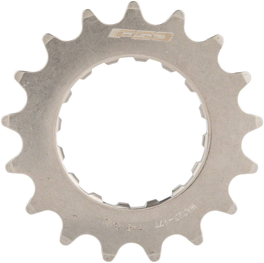 Full Speed Ahead WA323 eBike Sprocket GEN 2 Bosch - 17t 2.5mm Offset Stainless Steel Polished Silver